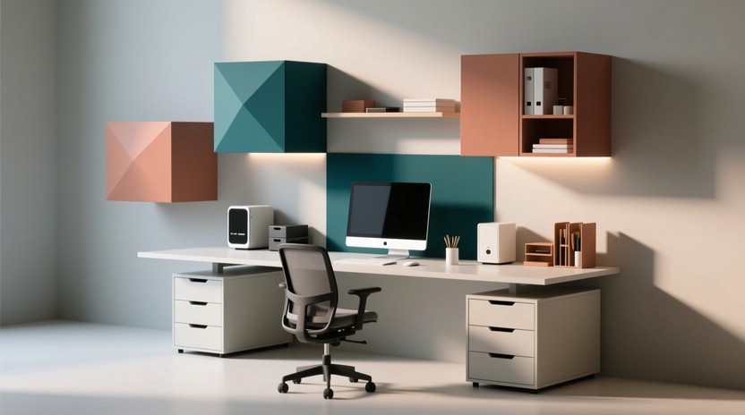 Floating Workspaces Free Modular Floating Workspace Image - Workspace, Minimalist ...