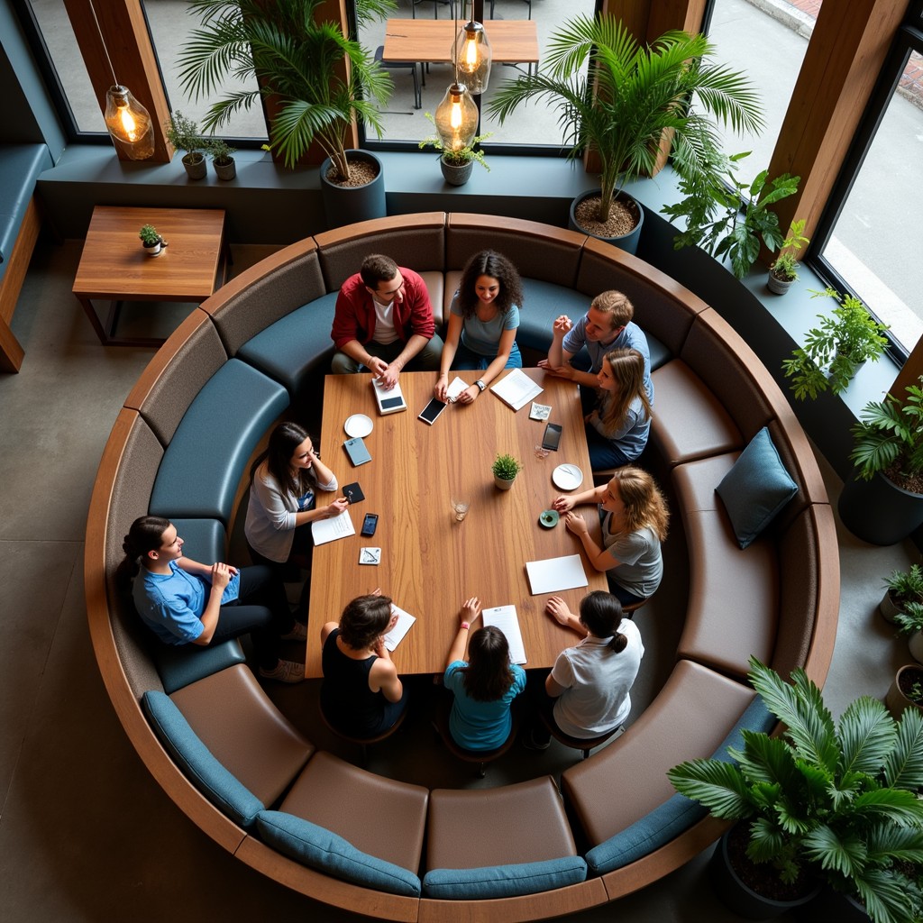 Free Circular Community Space Image - Meeting, Circular, Overhead ...