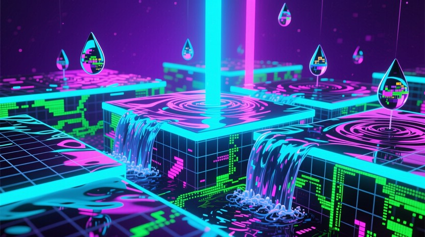 Free Cyberpunk Digital Waterscape Photo - Cyberpunk, Holographic, Neon ...