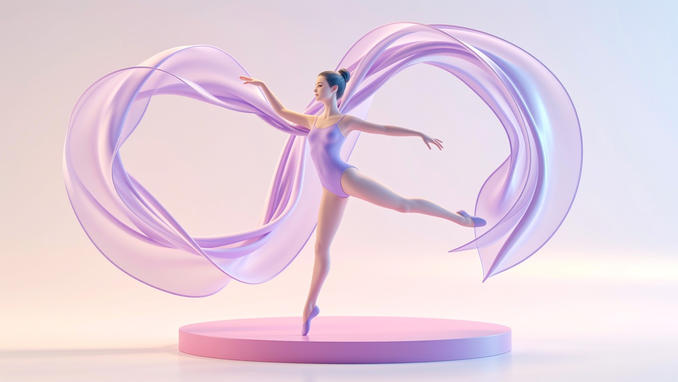 Dance Flow Background Free Graceful Dance Flow Photo - Dancer, 3d, Ballet | Download at StockCake