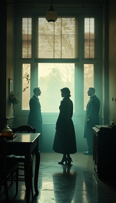 Free Silhouettes by window Image - Silhouettes, Window, Vintage ...