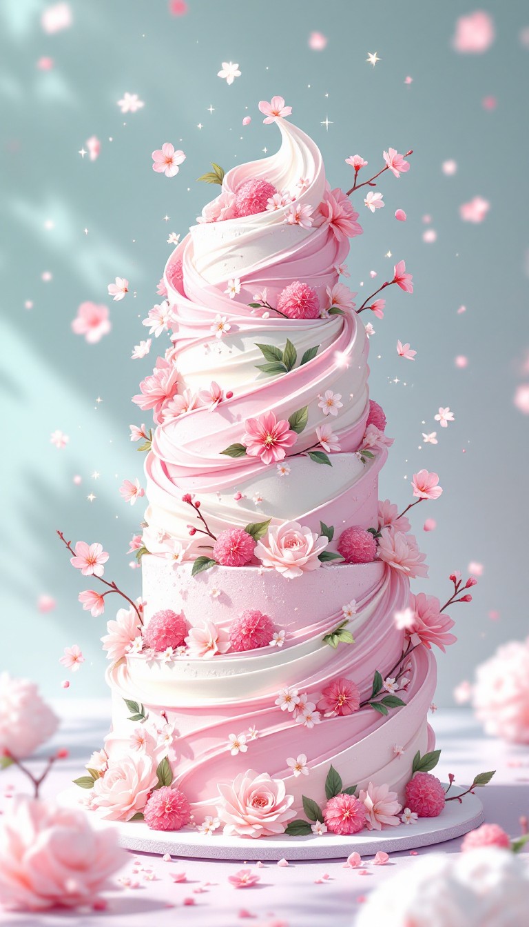 Free Ethereal Cherry Cake Image - Cake, Dessert, Anime | Download at ...