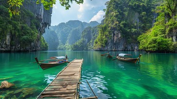 Free Serene Lake View Image - Lake, Serene, Bamboo | Download at StockCake