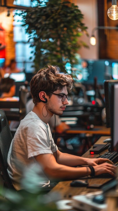 Focussed Computer Free Focused Computer Work Image | Download at StockCake