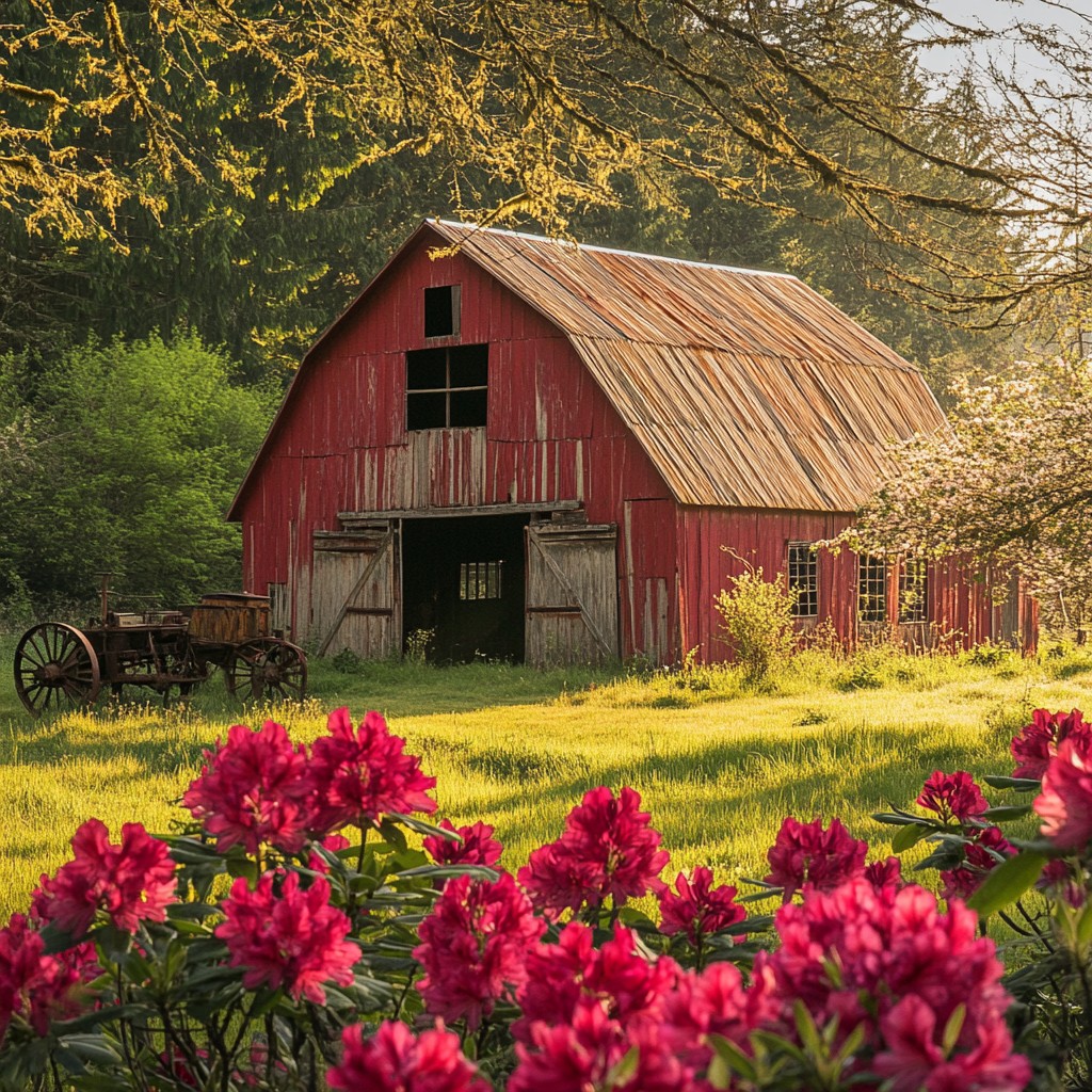 Free Rustic Barn Beauty Image - Barn, Rustic, Flowers | Download at ...