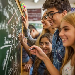 Free Students Solving Math Image - Students, Mathematics, Blackboard ...