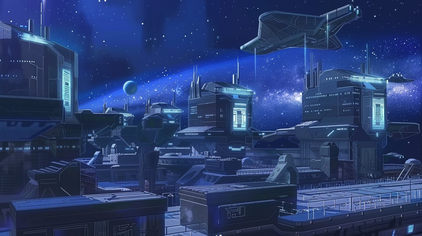 Free Starry Night Cityscape Image - Night, Cityscape, Stars | Download ...