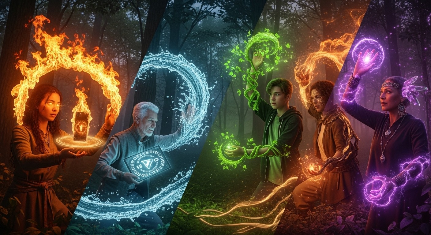 Free Elemental Magic Awakens Image - Magical, Elements, Forest ...
