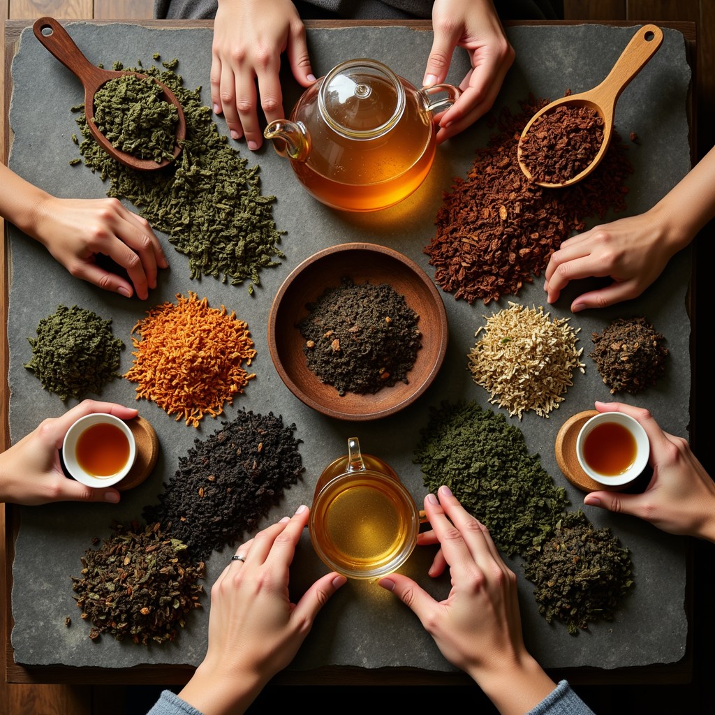 4 Tea Image Download Tea Ceremony Circle Image - Tea, Ceremony, Hands | StockCake