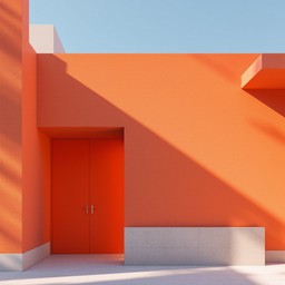 Orange Rectangular Shadow Free Orange Meets Shadow Image - Minimal, Geometric, Orange | Download ...