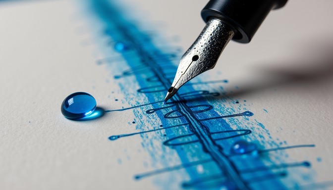 Paper With Ink Free Ink Meets Paper Image - Fountain, Pen, Nib | Download at StockCake