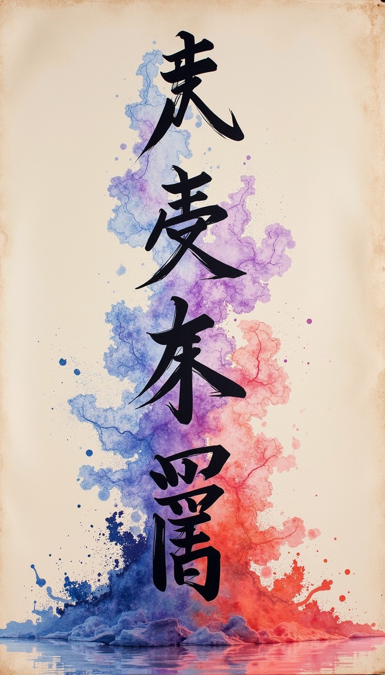 Free Dissolving Ink Characters Photo - Calligraphy, Ink, Diffusion ...