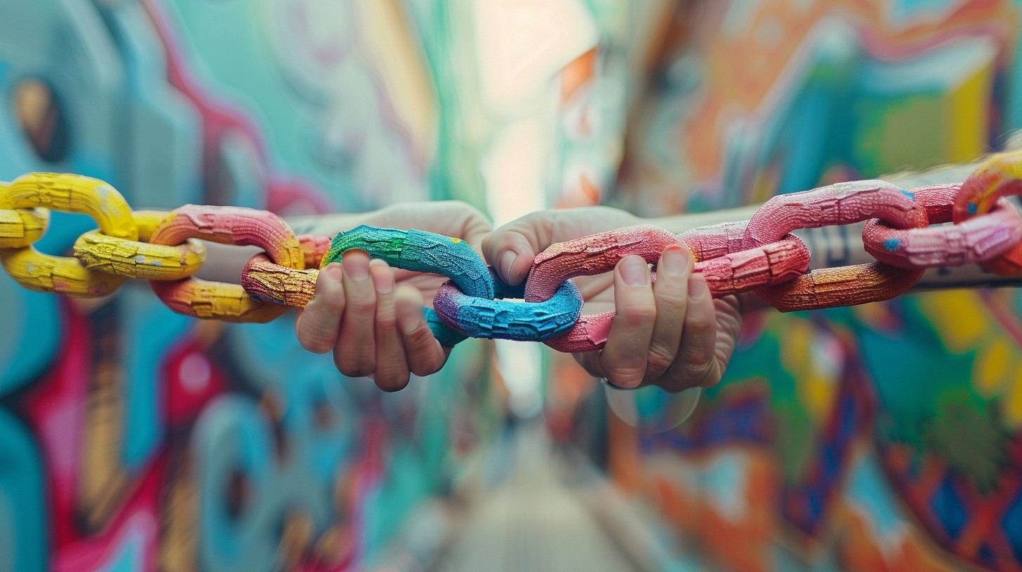 Free United Colorful Strength Image - Hands, Chain, Colorful | Download ...