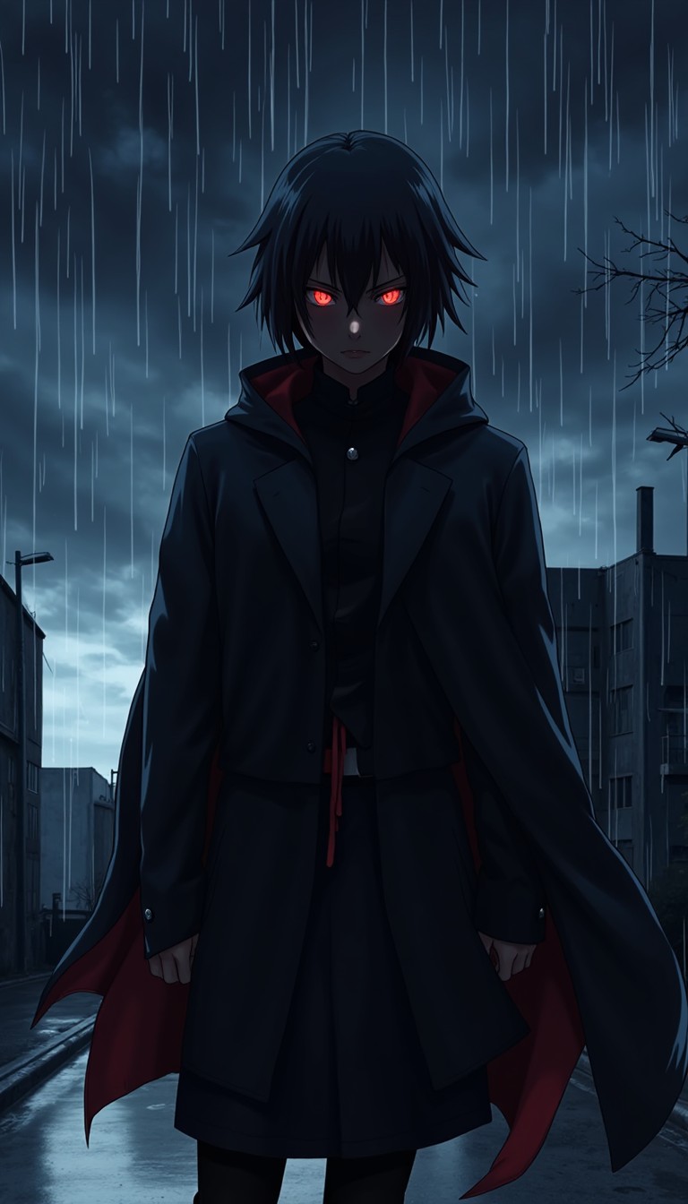 Free Crimson Rain Watcher Image - Anime, Brooding, Rain | Download at ...