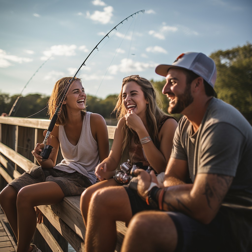 Free Joyful Fishing Friends Image - Fishing, Friends, Laughter ...