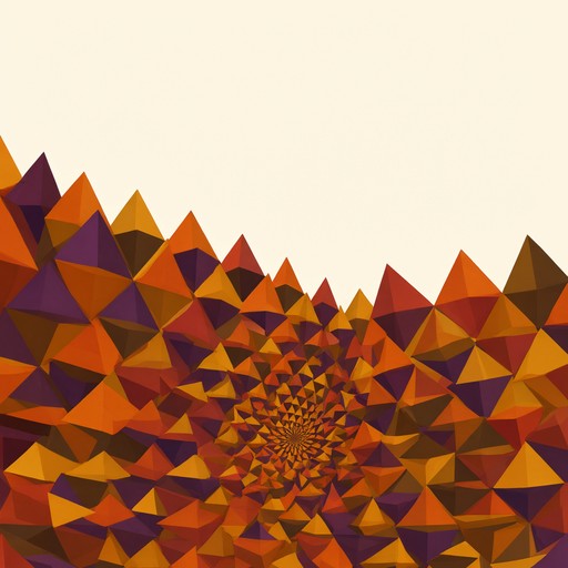 Tringale Image A 3D-style geometric illustration made of hundreds of sharp triangles ...