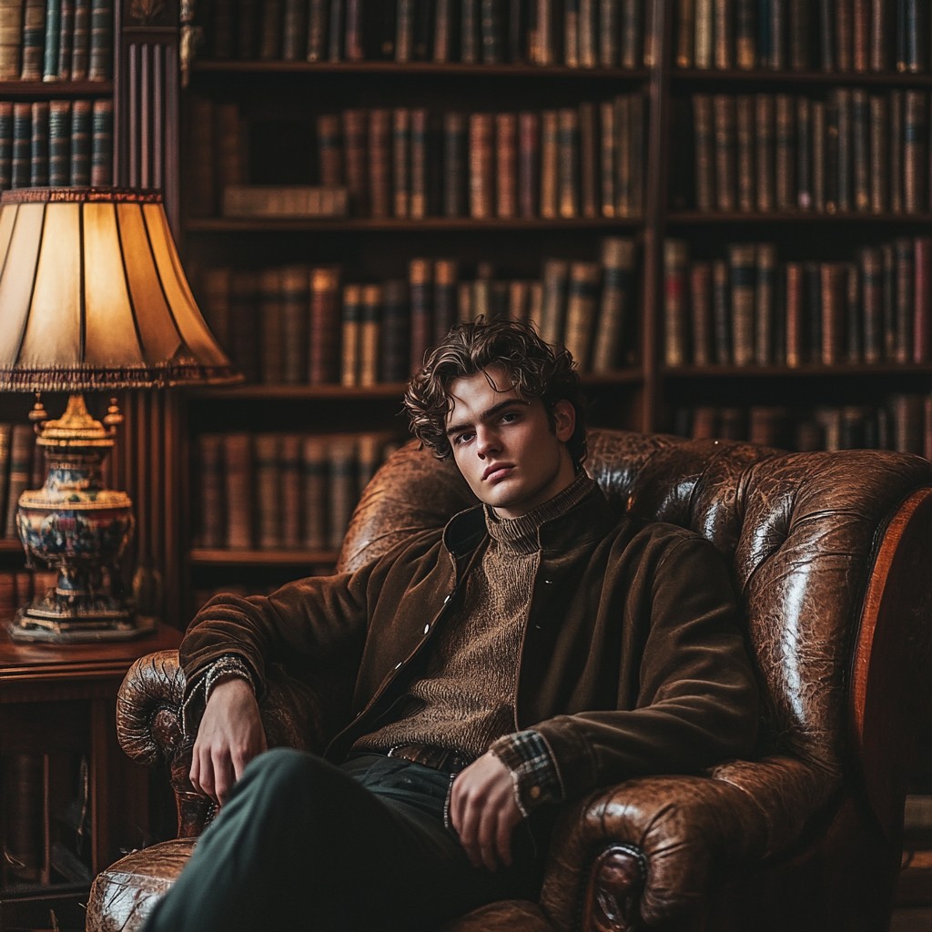 Free Man in Library Image - Man, Library, Books | Download at StockCake