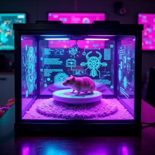 Free Neon Rodent Habitat Image - Cyberpunk, Rodent, Neon | Download at ...