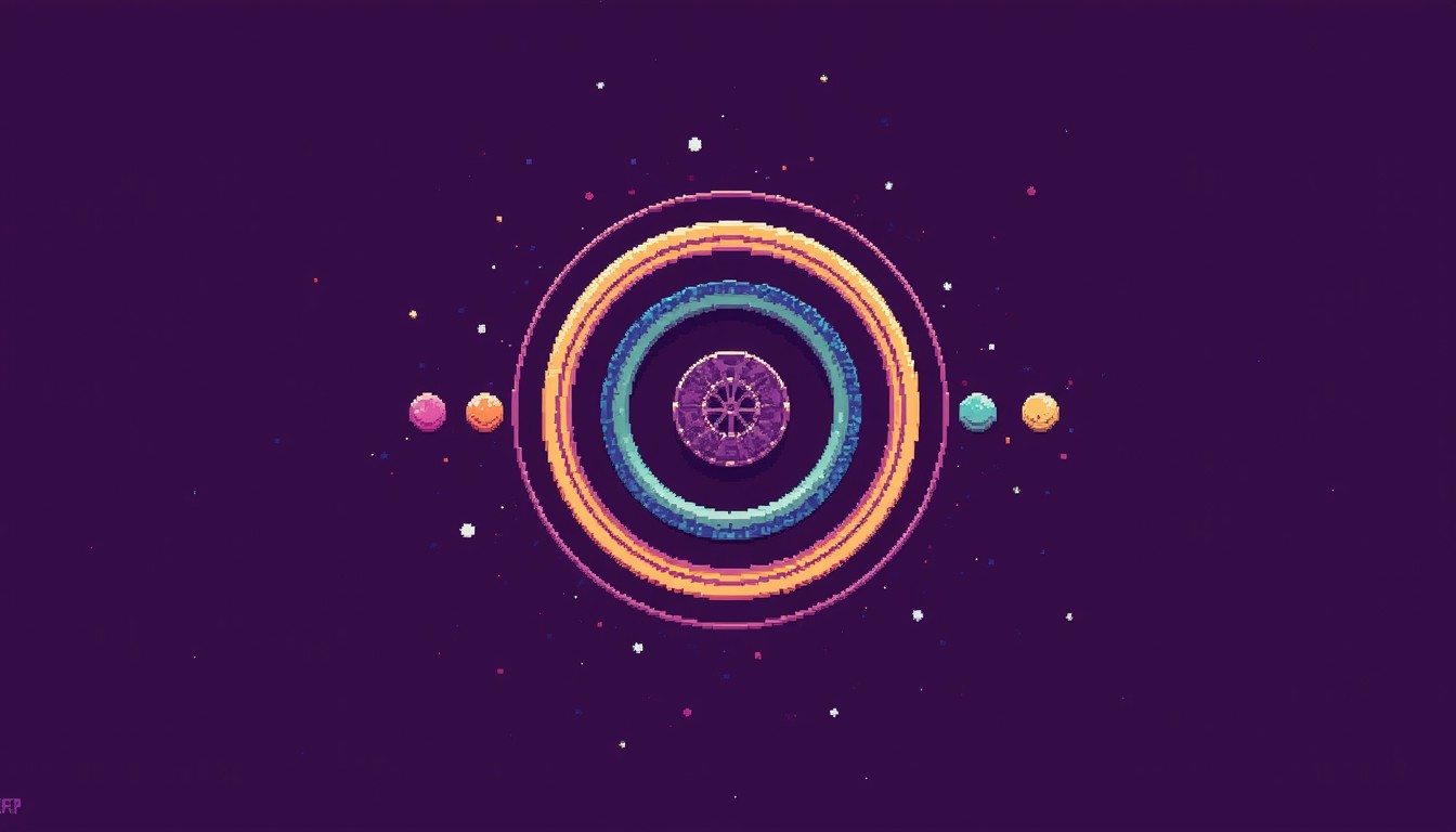 Free Cosmic Pixel Rings Image - Pixel, Cosmic, Orbital | Download at ...