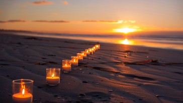 Candlestick Patterns Sunset Free Beach Candlelight Sunset Image - Sunset, Beach, Candles | Download ...