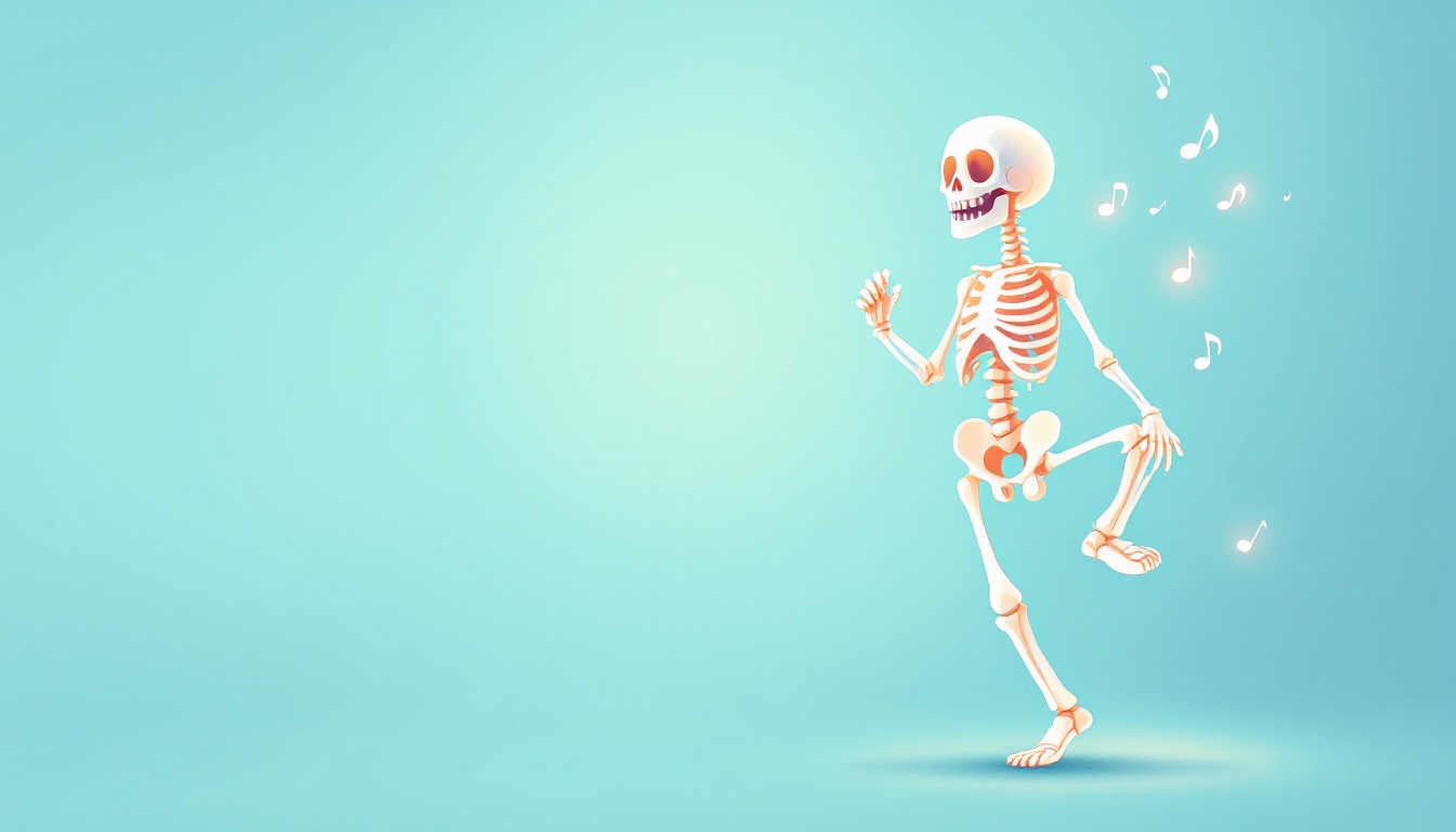 Free Dancing Skeleton Glows Image - Skeleton, Dance, Anatomy | Download ...