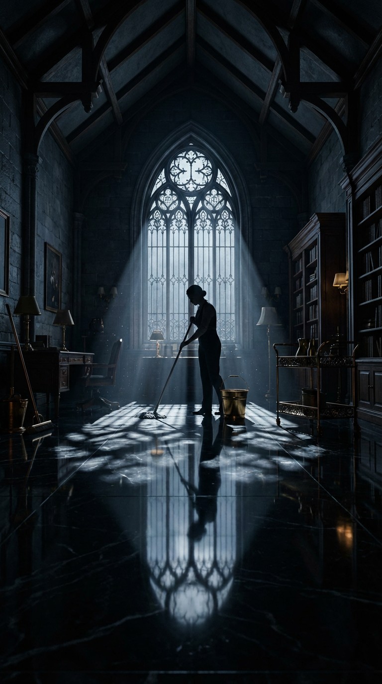 Free Gothic Cleaning Ritual Image - Gothic, Cleaning, Silhouette ...