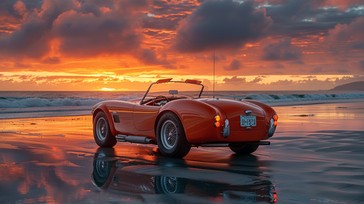 Free Sunset Drive Time Image - Sunset, Convertible, Beach | Download at ...