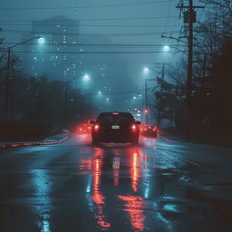 Free Rainy Night Drive Image - Rain, Night, Car | Download at StockCake