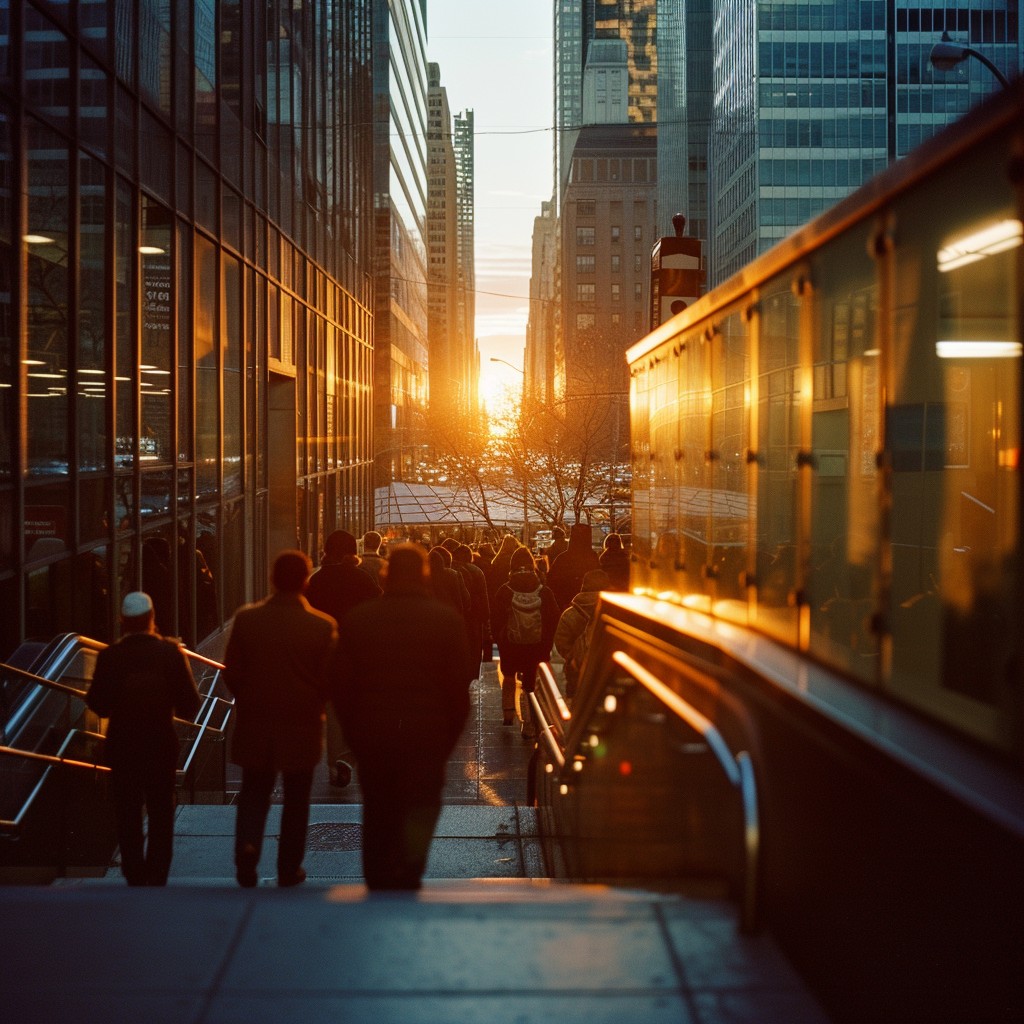 Free Sunset Commuter Scene Photo - Sunset, Commuters, City | Download ...