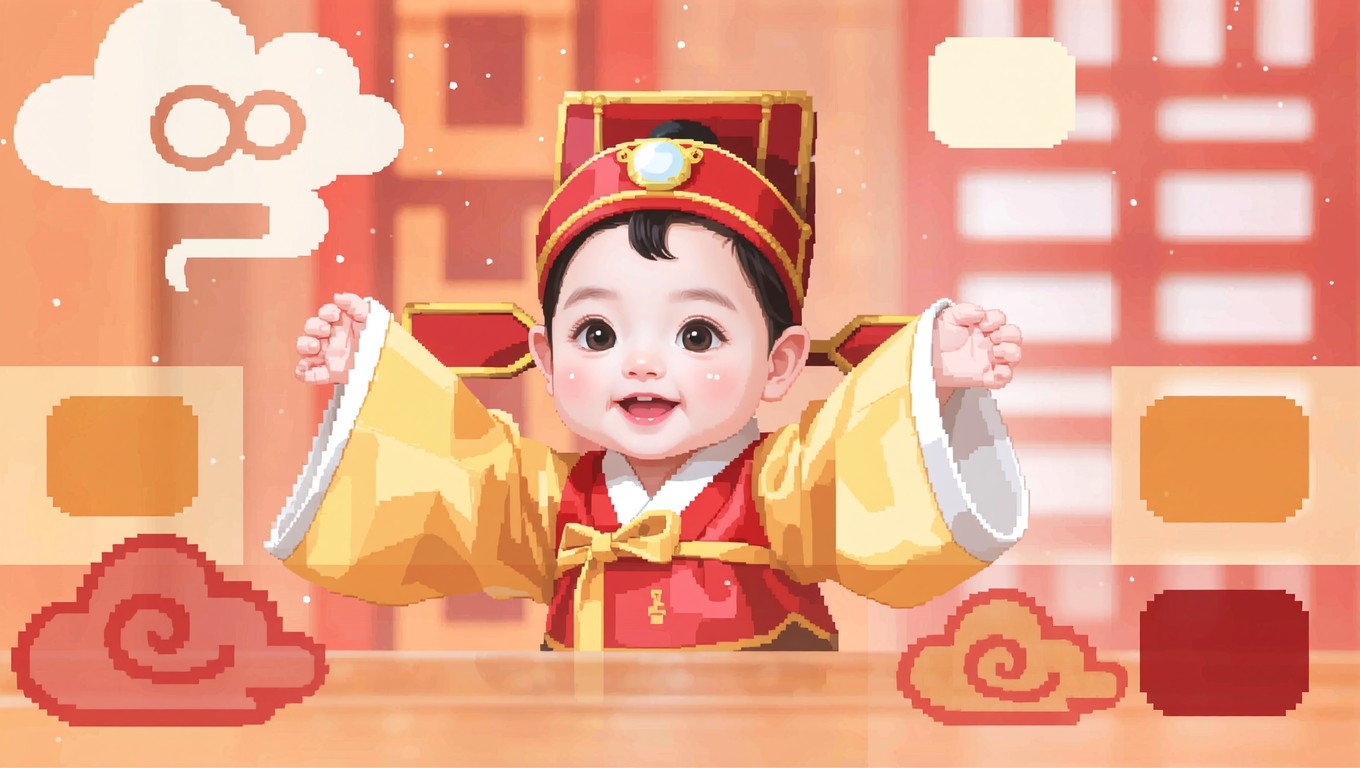 Free Korean Baby Pixel Image - Pixel, Kawaii, Chibi | Download at StockCake