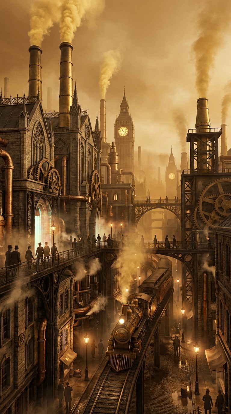 Free Victorian Steam City Image - Steampunk, Victorian, Cityscape ...