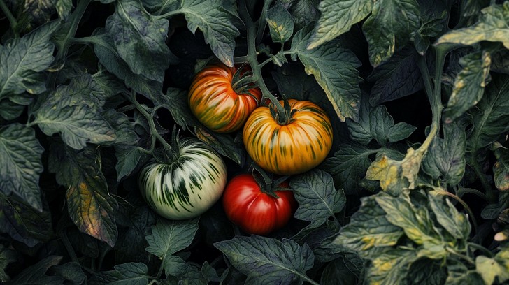Free Colorful hidden tomatoes Image - Tomatoes, Garden, Green ...