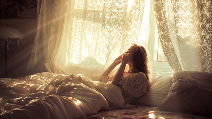 Free Dreamy morning nap Image - Woman, Sleeping, Peaceful | Download at ...
