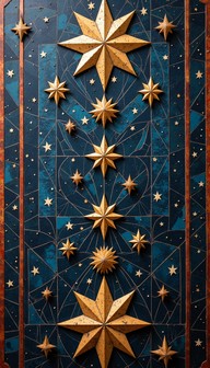 Star Moasic Pattern Free Golden Star Mosaic Image - Stars, Celestial, Geometric | Download ...