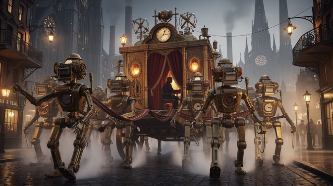 Free Gothic Mechanical Cathedral Image - Automaton, Robot, Mechanical ...