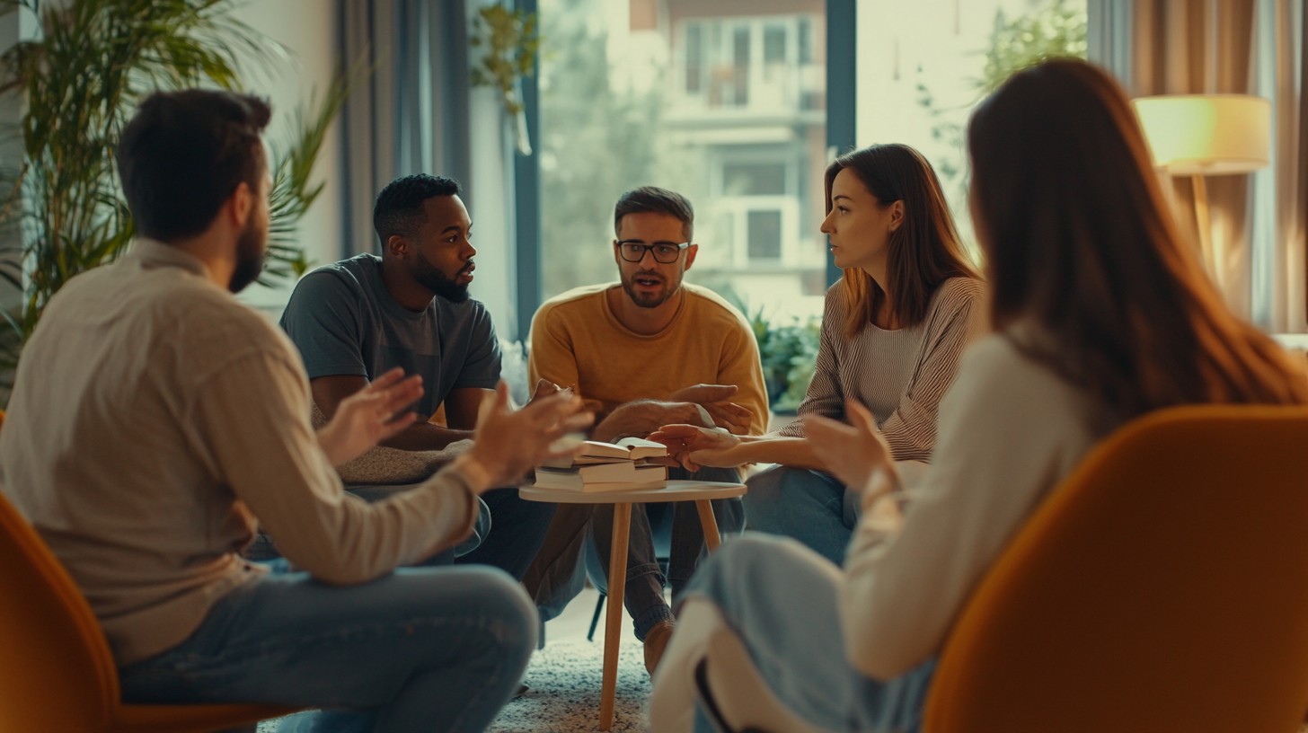 Free Group discussion indoors Image - Discussion, Friends, Conversation ...