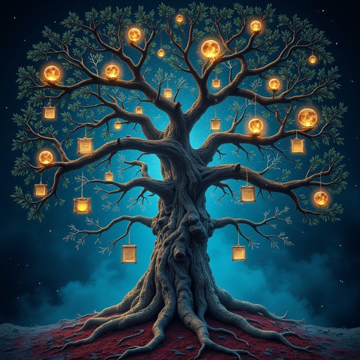 Free Illuminated Wisdom Tree Image - Tree, Mystical, Glowing | Download ...