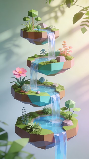 Free Floating Voxel Paradise Image - Voxel, Blocky, Floating | Download ...