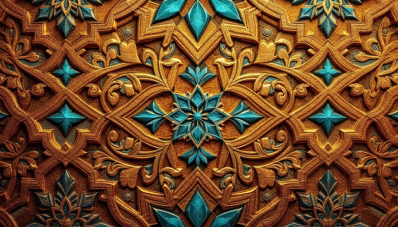 Free Golden Arabic Pattern Image - Geometric, Arabesque, Islamic ...