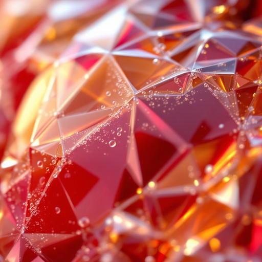 Red Color Chasm Free Crystalline Red Geometry Image | Download at StockCake