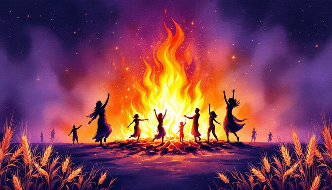 Free Lohri Fire Dance Image | Download at StockCake