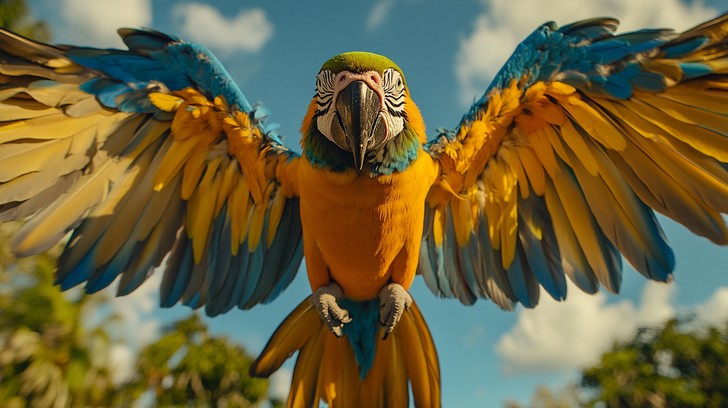 Free Parrot Spreads Wings Image - Parrot, Macaw, Wings | Download at ...