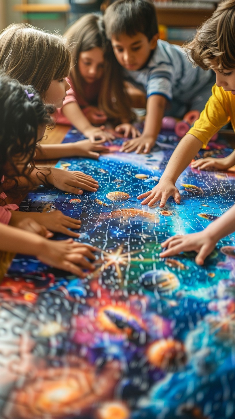Free Kids Building Puzzle Image - Children, Puzzle, Teamwork | Download ...