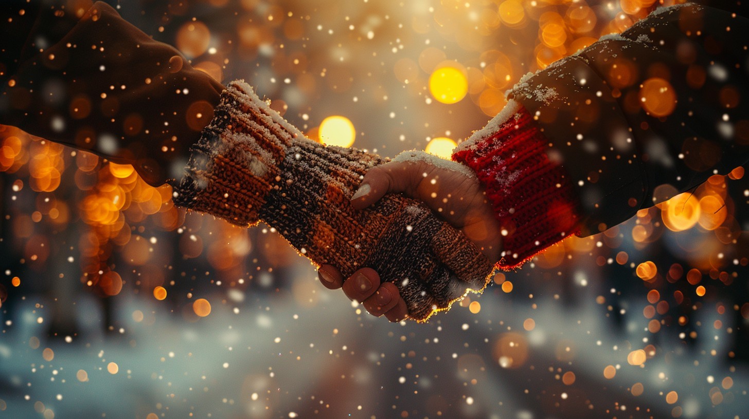 Free Winter Handshake Warmth Image - Winter, Handshake, Gloves ...