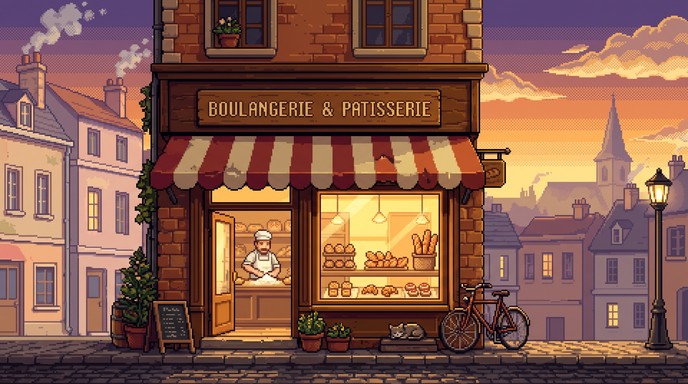 Download Pixel Art Bakery Image - Pixelart, Boulangerie, Bakery | StockCake