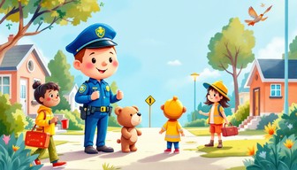 Free Community Helpers Unite Image - Police, Children, Community ...