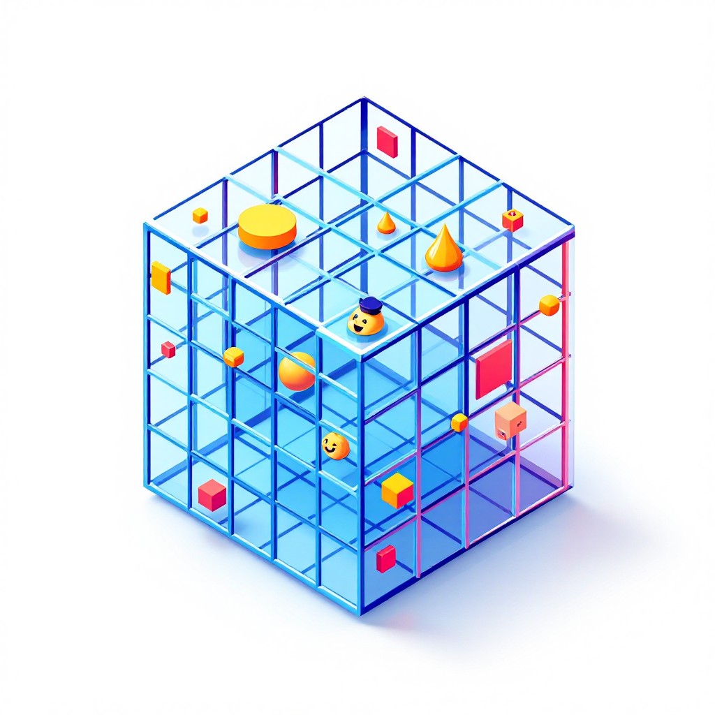 Free Isometric Grid Cube Image - Isometric, Cube, Grid | Download at ...
