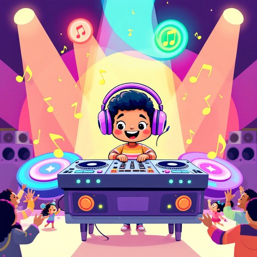 Dj Animation Color Free DJ Spinning Joy Photo - Dj, Cartoon, Illustration | Download at ...