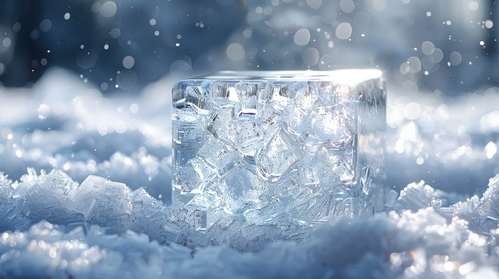 Ice Biock Free Luminous Ice Block Image - Ice, Block, Clear | Download at StockCake