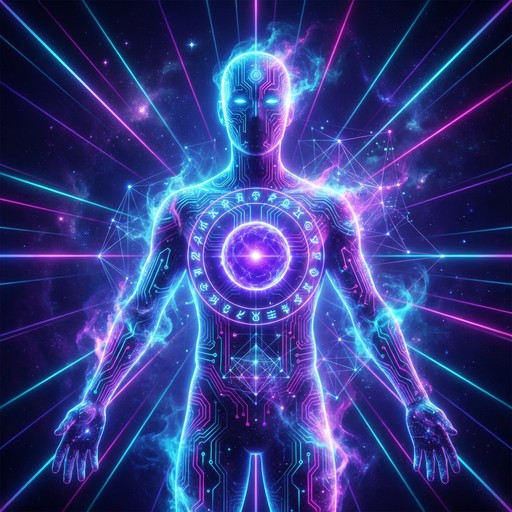 Free Cosmic Digital Entity Image - Cyberpunk, Futuristic, Humanoid ...